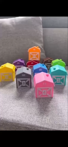 Animal Rainbow House Toys - 10 pieces educational type PH "Hide-and-Seek Animal Barn" finger puppe