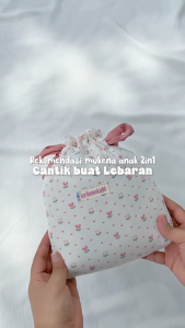 Mukena Anak Perempuan 2in1 Azura Series By Erlimakids Bahan Rayon Viscose Premium - Bisa COD