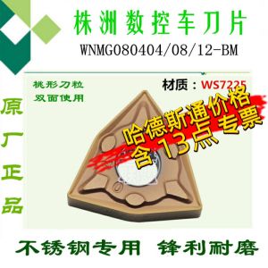 ใบมีดคาร์บอนเหล็กไร้สายแบบสองหน้ารูปผลไม้ส้ม Hadeson WNMG0804-BM HS7225 สำหรับอุปกรณ์งานบ้านและอุปกรณ์ทำเครื่องประดับ