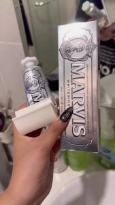 Kem Đánh Răng Marvis Whitening Làm Trắng Răng 85ML- Nhập khẩu Ý trắng răng phòng chống sâu răng