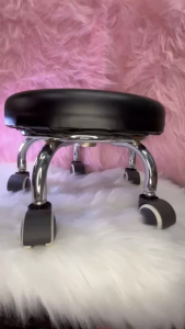 Ghế lùn làm móng GHẾ BỆT THẤP LÀM NAIL (bánh xe cao 20cm xoay 360 độ) chắc mềm êm chịu lực tốt