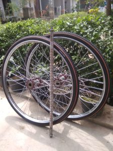 Roda Becak 1 set + As murah