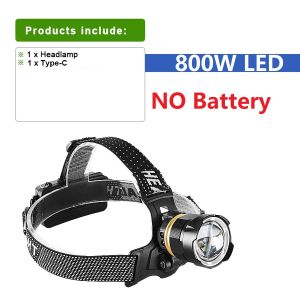 XHP360 Đèn Pha Sạc USB Mạnh Mẽ 18650 Đèn Pin Ánh Sáng Mạnh Để Cắm Trại Câu Cá Chống Nước Góc Chiếu Sáng Cao/thấp Đèn Lồng Đầu