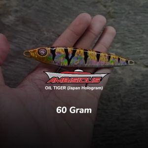 Umpan Metal Jig 60 Gram Mongkalo Ambisious Oil Tiger Micro Jig Umpan Jig Jigg Jik Jigging Jiging