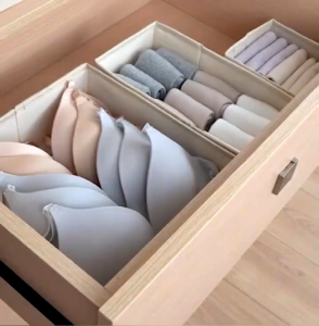 Foldable Underwear Organizer Storage Baby Drawer Clothes Storage Box Socks Bra and Panty Organizer