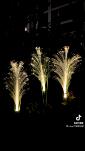 CRGROUP Lampu LED Bunga Hias Taman Tancap Tenaga Surya - Lampu Taman Hias Outdoor - Lampu Taman Solar Golden Stake Flower