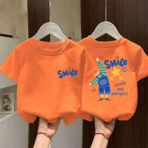 Cute Winnie the Pooh Print Cotton Short Sleeve T-shirt for Boys and Girls