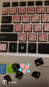 🔥ON PROMO🔥 Colourful Design Arabic Keyboard Sticker for Laptop/Notebook (Sticker Arab \ jawi UKM \ stiker jawi)