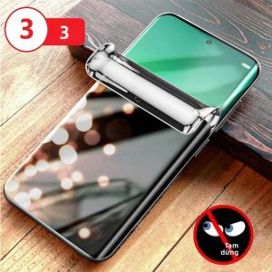 3 Miếng Dán Bảo Vệ Màn Hình Hydrogel Chống Nhìn Trộm Cho Samsung Galaxy S9 S8 S10e S20 Plus S6 S7 Edge S10 Lite - Phim Bảo Vệ Mặt Trước Chống Gián Điệp