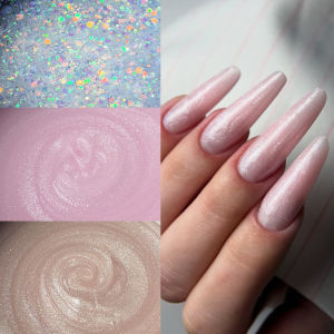 Jillnails 50g Glitter Shimmer Gel Builder เล็บประกาย Glitter Nail Builder เจลสําหรับต่อเล็บ