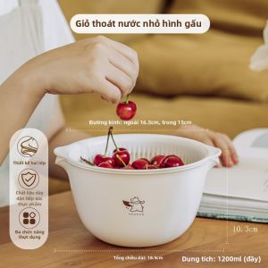 SHUEHO | Giỏ Rửa Đôi Lớp Chống Nhiệt An Toàn Thực Phẩm