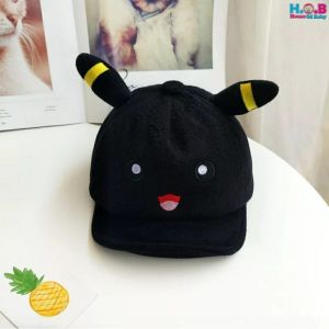 Topi anak laki laki model Pikachu custom nama sendiri