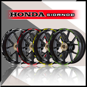 12 Inch Reflective Motorcycle Wheel Sticker: Waterproof Hub Decal & Rim Stripe Tape for Honda Giorno 125