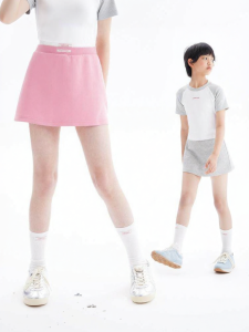 LOVESASAKIDS | Full Elastic Waist A-Line Dress with Built-in Shorts