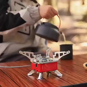 Camping Stove เตาเเก๊สปิกนิค ง่ายและสะดวกเตาแก๊สที่จำเป็นสำหรับการตั้งแคมป์ เตาแก๊สมินิ พร้อมกระเป๋า รุ่น K-202