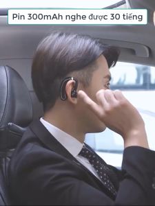 Tai phone bluetooth K21 đen mẫu mới tai nghe móc tai đàm thoại to rõ pin lớn mỗi lần sạc nghe được 30 tiếng