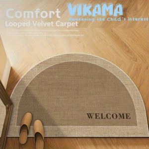 VIKAMA semi-circular doormat non-slip bath rug durable suitable for kitchen bathroom bedroom decoration.rug