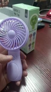 Quạt Mini Cầm Tay Di Động Có Thể Sạc Lại Bằng USB Điều Chỉnh 3 Tốc Độ Cho Du Lịch Ngoài Trời Văn Phòng Tại Nhà Quạt Làm Mát
