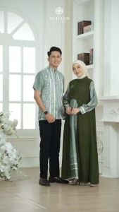 Merindu Set Couple - Baju Couple Pasangan Lebaran 2025 Sarimbit Keluarga Terbaru