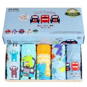 Pure Cotton Boys Underwear Triangle 100% Cotton Baby Boys Shorts Comfortable Breathable Sweat Absorbent Elastic Waist Design