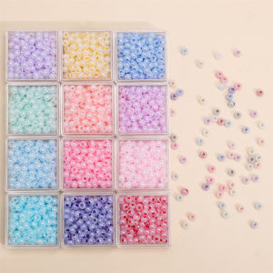 Handmade DIY Glass Beads 4mm Loose Beads for Bracelets Necklaces Mobile Phone Chains Jewelry Accessories Fashionable Trendy
