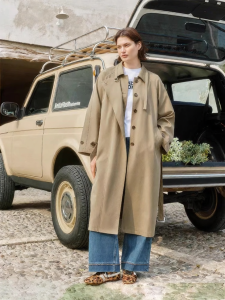DUSHU | British Style Spring Trench Coat