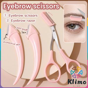 KLIMO Eyebrow Razor Set Eyebrow Shaver For Women Men Eyebrow Scissors With Comb Brow Trimmer Scraper