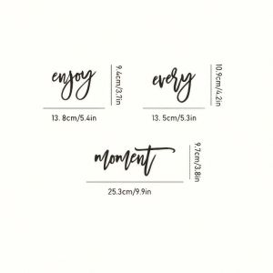 CIFbuy | CIFbuy Cherish Every Moment Metal Wall Art Inspirational Quote Sign Home Office Decor