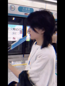 Fake Hair Boy Mullet Head Super A Wolf Tail Cool and Handsome Korean Version Natural Short Straight Hair Personalized Cos Fluffy Full Head Cover Style-COD