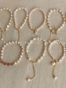 Elegant Natural Pearl Bracelet for Women Baroque Style Vintage Fashion Jewelry Gift for Best Friend Retro Sophisticated Charm