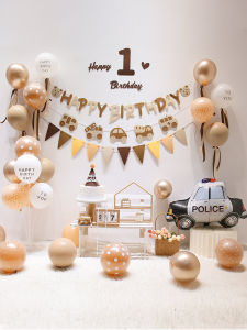 Retro Forest System Balloons Childrens 1st Birthday Decoration Props Photography Background Scene Wall Decor Accessories