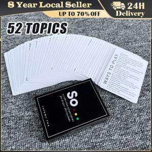 So Cards Conversation Starter - Questions Card Game for Adults & Families Couple Bedroom Excited Board Deck for Party Playing