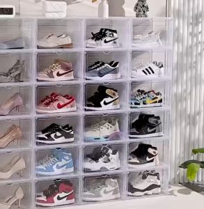 🔥 1แถม 1 🔥HEYLIFE.1 กล่องใส่รองเท้า shoe boxes พลาสติกใส กล่องใส่รองท้า กล่องรองเท้า Sneaker กล่องใส่ของ กล่องเก็บรองเท้า กล่องรองเท้าใส ชั้นวางรองเท