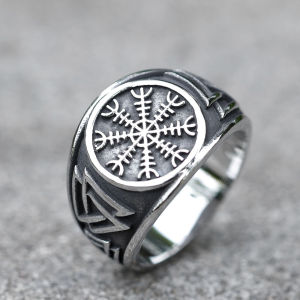 NEW Mens 316L stainless-steel rings Viking Odin Trinity Celtic knot RING for teens Amulet Jewelry Gift free shipping