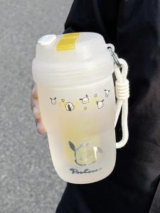 Cute Portable Insulated Straw Cup For Brewing Flower Tea
