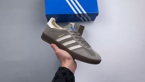 Mens And Womens Adidas Original Sneakers Wear-Resistant Gazelle Indoor Grey Summer Couple Popularity Sport Shoes