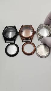 Watch Case Copper Silver Black 36mm 39mm Watch Case Sapphire Glass Fit ETA2824 PT5000 Movement