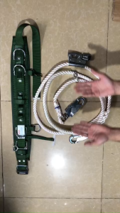 H117B ADELA Đài Loan - Dây đai an toàn điện lực EVN bảo hộ lao động - Gồm đai bụng choàng thừng 2 móc xoay