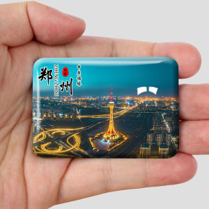 Travel Scenery Fridge Magnets Zhengzhou Henan Shaolin Temple Erqi Memorial Tower Central China Lucky Tower Souvenir Gifts