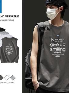 Jeanswest | Mens Running Sleeveless Vest Summer Lightweight Cotton