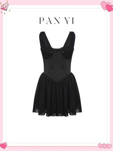 Elegant French Style Luxurious Bow Mesh Dress