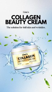 LINA’S Collagen Beauty Cream (80g) – Hydration Firming & Anti-Wrinkle Skincare