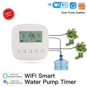 Máy Tưới Nước Thông Minh WiFi Tuya Hệ Thống Tưới Nhỏ Giọt Tự Động Dụng Cụ Tưới Hệ Thống Điều Khiển Cây Cối Alexa G00gle