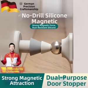 ZHENMIAO | No Drilling Noiseless Magnetic Windproof Bumper Doorstop