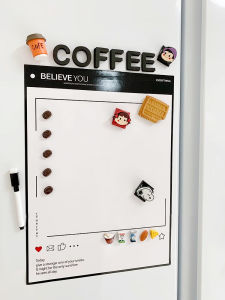 Magneit Kệ Bếp Tấm Trắng Tấm Dán Thông Báo Tấm Dán Sáng Tạo Tấm Dán Lịch Trang Trí Nhà Cửa Phụ Kiện Trang Trí