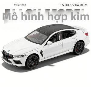 Mô Hình Đồ Chơi Ô Tô Hợp Kim Đúc Tỷ Lệ 1:32 M8 M4 - Cửa Mở Được Tính Năng Kéo Lùi Xe Thu Nhỏ Để Trang Trí Bàn Làm Việc