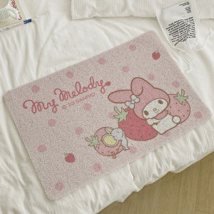 Cartoon Meowordi GINGER DOG Kuroko Dirty Resistant Easy to Clean Anti Slip Silk Circle Door Mat Can Be Cut in Size Entrance Mat Cute