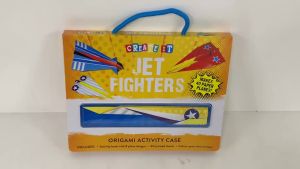 Jet Fighters Origami Activity Case with 40 Printed Origami Paper Planes For Kids