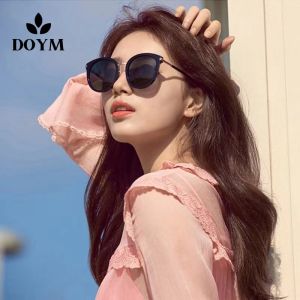DOYM Kính Râm Phân Cực Gọng Dáng Tròn Cho Nữ Hoài Cổ 2023 Kính Râm Chống Nắng Du Lịch Lái Xe Mới Bảo Vệ Khỏi Tia UV Cho Nữ Thẩm Mỹ Phong Cách Hàn Quốc DM26