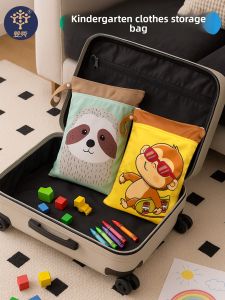 Pororo | Waterproof Storage Bag for Children with Dry-Wet Separation and Dual Openings